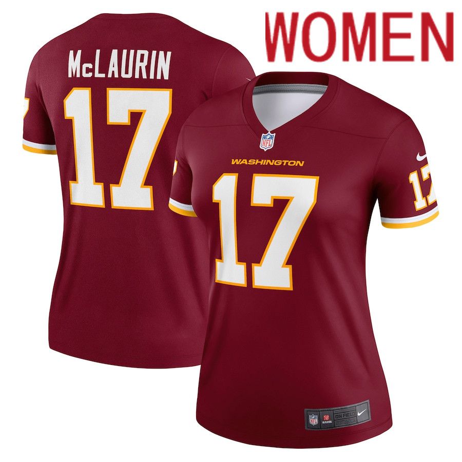 Women Washington Redskins #17 Terry McLaurin Nike Burgundy Legend NFL Jersey